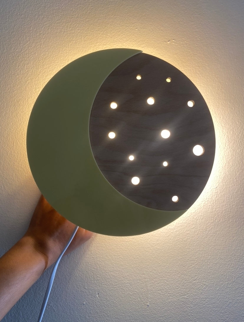 kinderzimmerleuchte, moon&stars