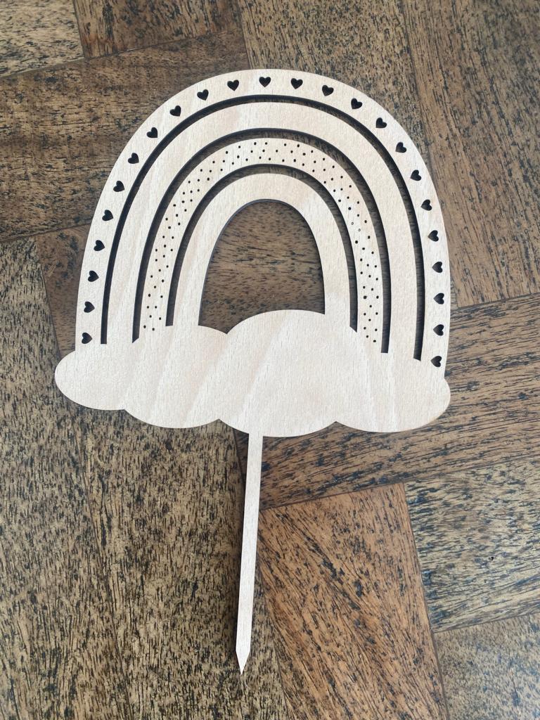 rainbow caketopper