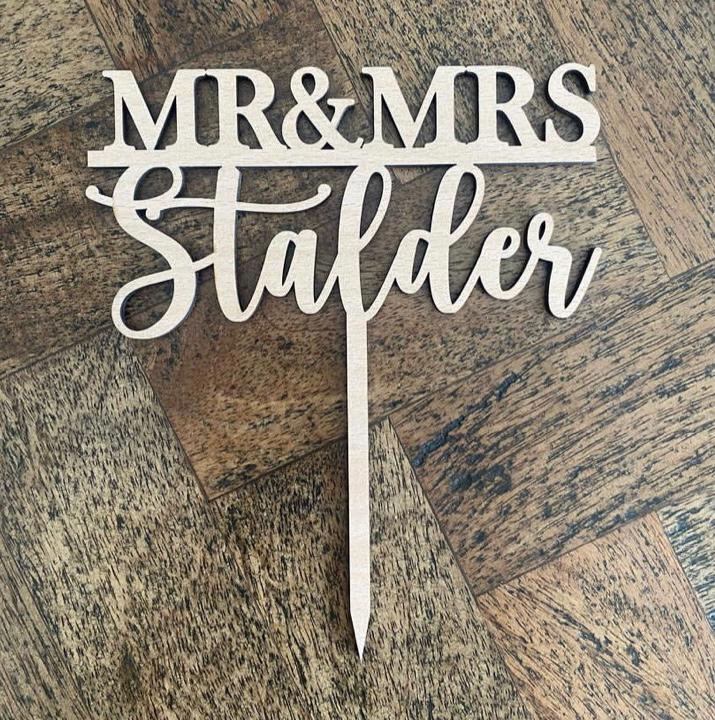 caketopper mr&mrs 2.0