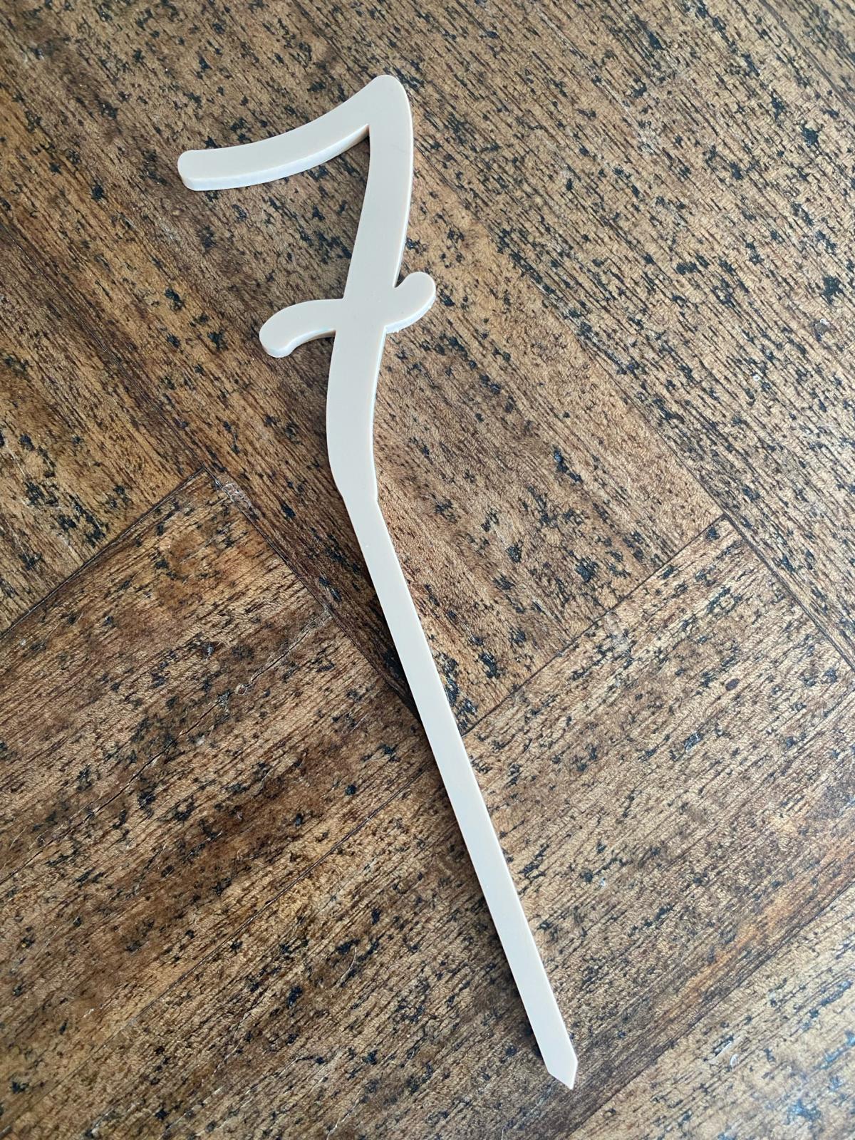 caketopper acryl zahlen farbig