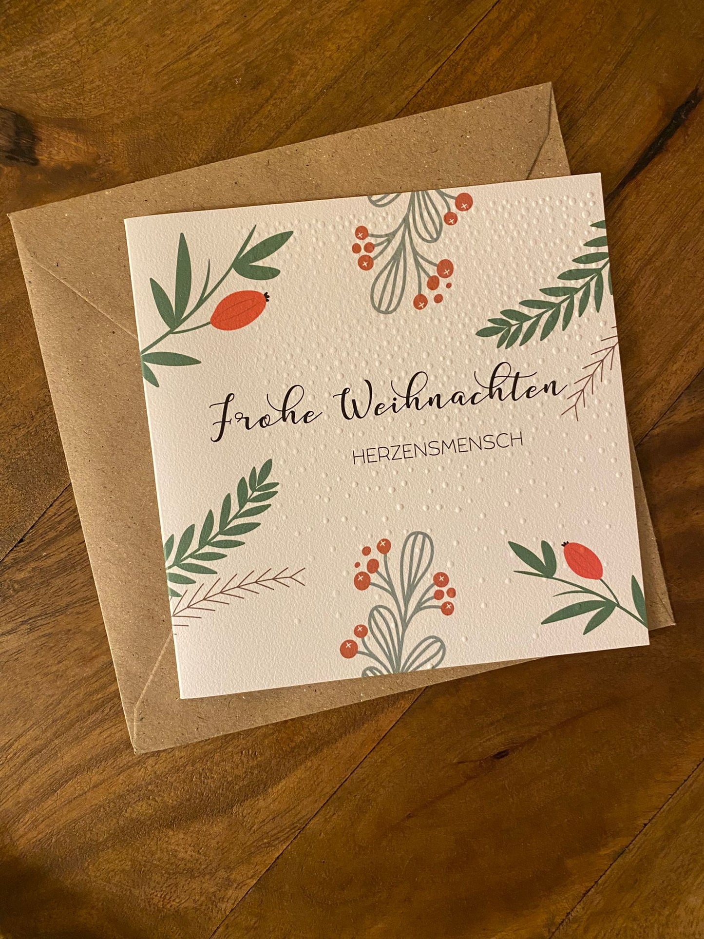 weihnachtskarte, herzenmensch