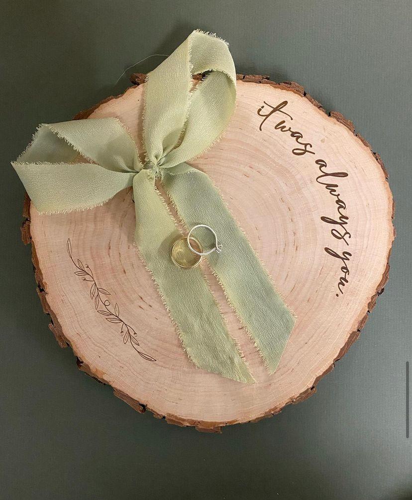 ringkissen graviert wedding