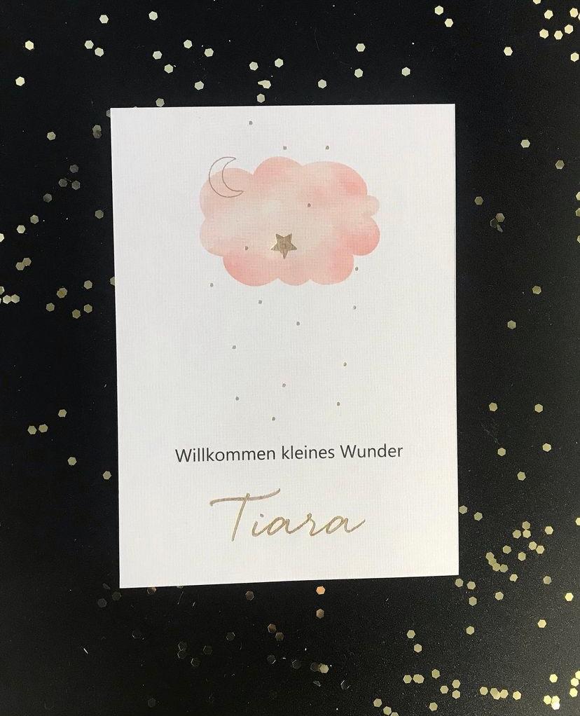 karte babyshower stardust