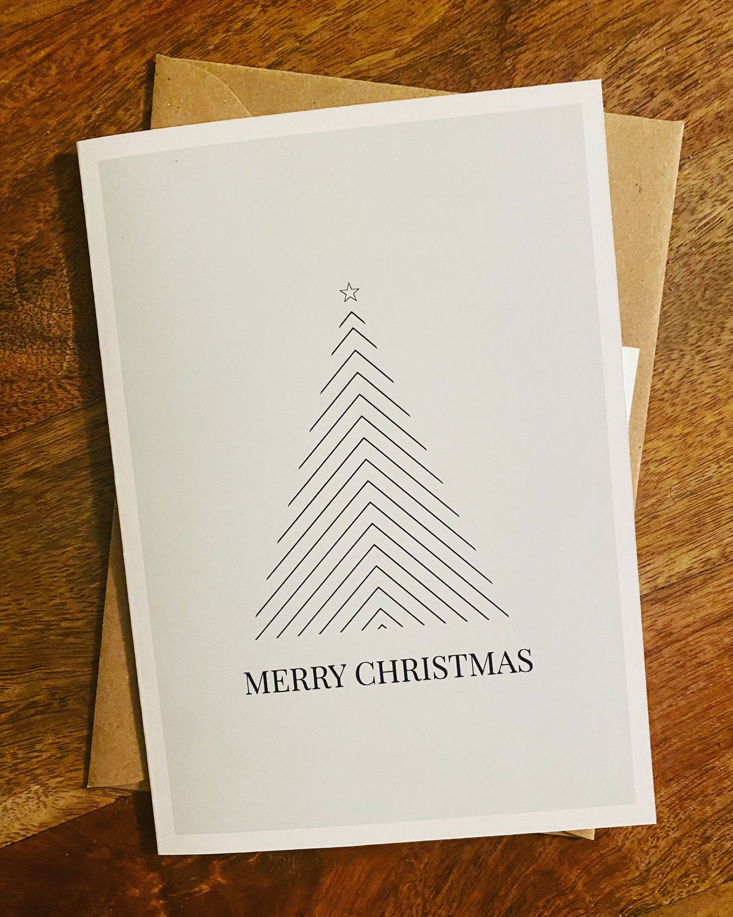 weihnachtskarte minimalistic