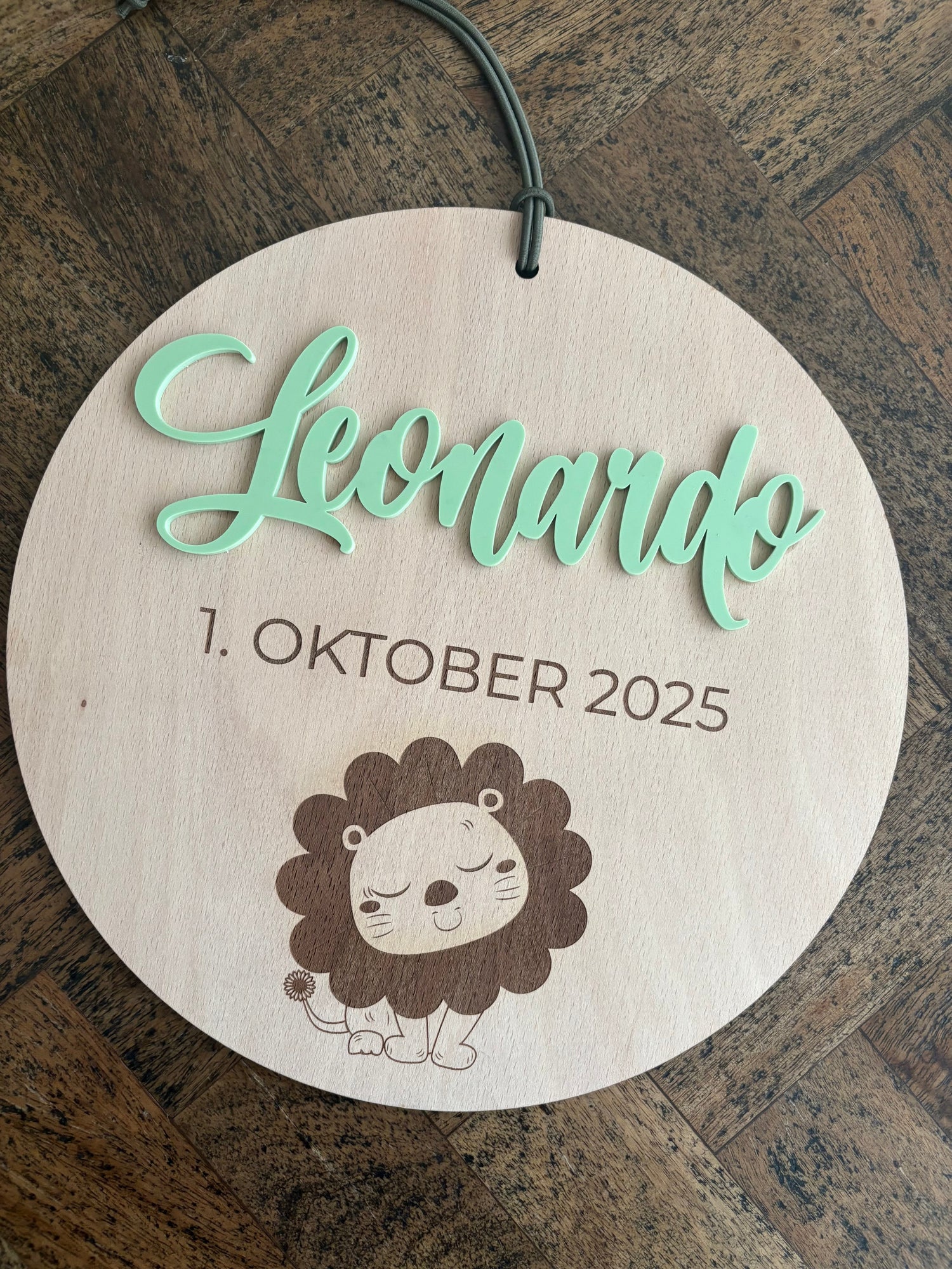 Geburtstafel The Curlies farbig