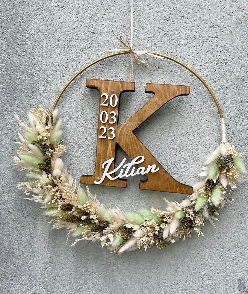 Geburtstafel Flowerpower