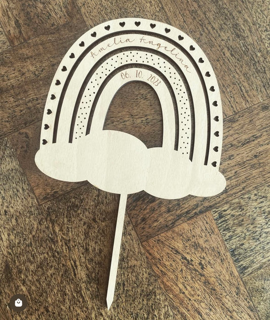rainbow caketopper