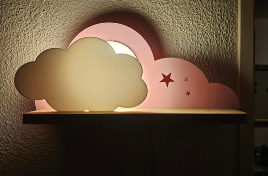 Kinderleuchte cloudy moon