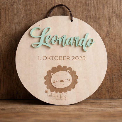 Geburtstafel the curlies farbig